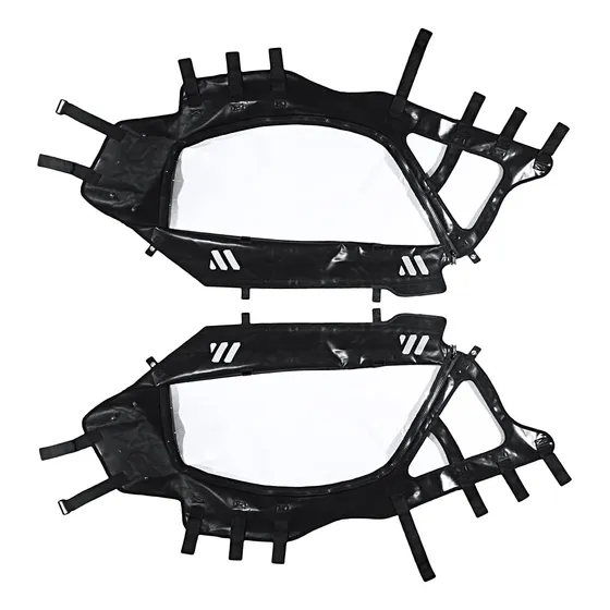 Utv - Juego De Recinto De Puerta Superior Suave Negro Para C