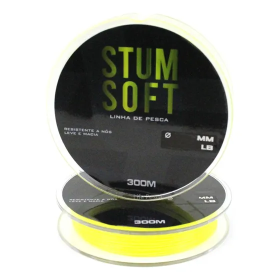 Linha Monofil Albatroz Stum Soft 0,40mm (14kg) - 300 Metros Cor Yellow