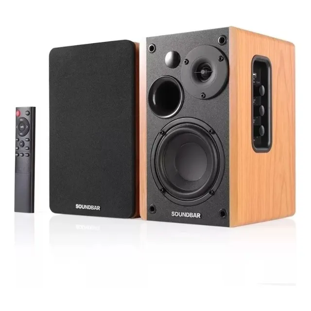 Cine En Casa Bocina Bluetooth Subwoofer Madera Sr01 Color Ch