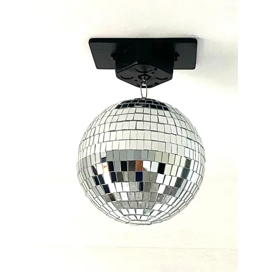 Bola Discotequera Vidrio Espejo Luz Reflectivo Fiesta Disco