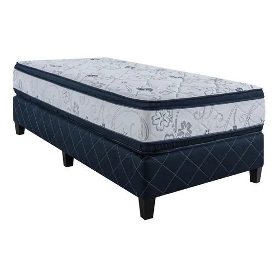 Divino Super Densidad - Azul/Blanco - 1 1/2 plaza
