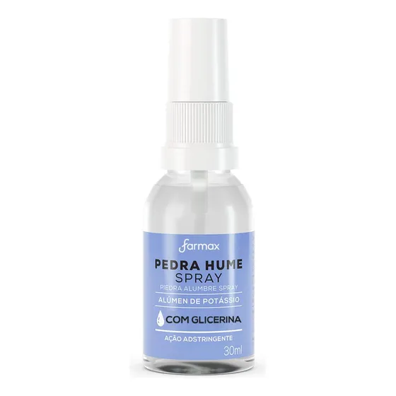 Pedra Hume Spray Com Glicerina 30ml Farmax