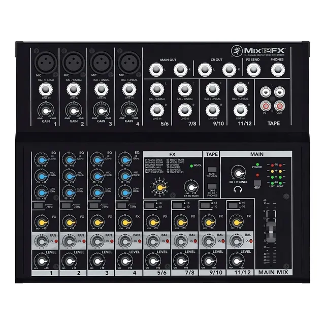 Consola Mackie Mix12FX de mezcla