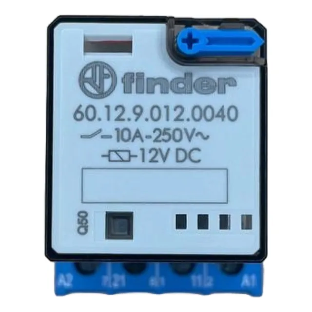 601290120040 Relevador Finder 12 Vdc 10a, 8 Pin C/base 90.26