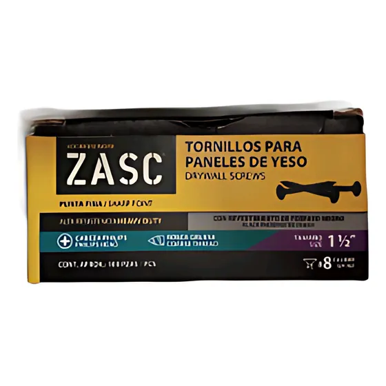 Tornillos Drywall 1 1/2  #8 Cont. Aprox 100und Zasc