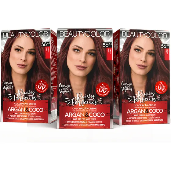 3un Coloração Kit Beautycolor - Tinta Para Cabelo