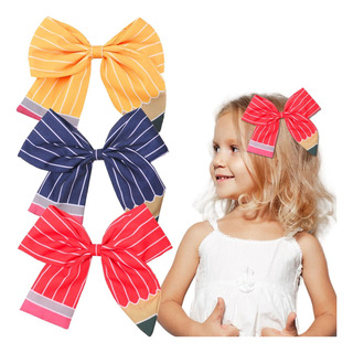 Hifanmm 3pcs De Regreso A La Escuela Clips De Cabello Big Bo Hifanmm 3pcs De Regreso A La Escuela Clips De Cabello Big Bo