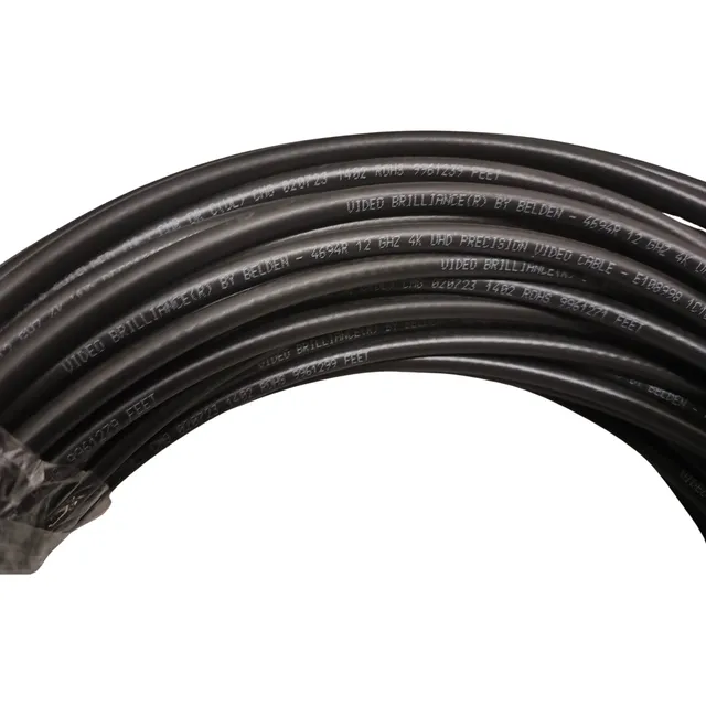 Cable Para Video Sdi 12g 4k Belden 4694a Armado 85 Metros 