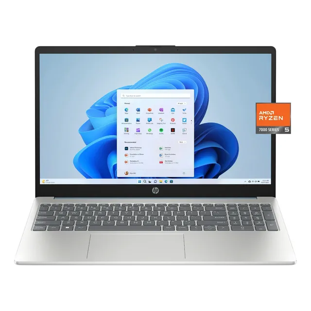 Notebook HP 15FC0037WMRFAA Color Plateado 8gb De Ram - 256gb Ssd - Amd Ryzen 5