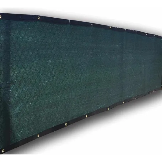 Malla Sombra Tejido Cerco Artificial Reja 1.50 X 10 Mt Verde