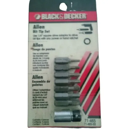 Juego De Puntas Allen Black & Decker 8 Piezas