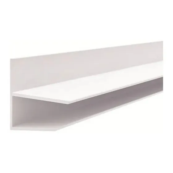 Perfil Perimetral Pvc Tipo F Terminacion En Pvc Marc Buildco