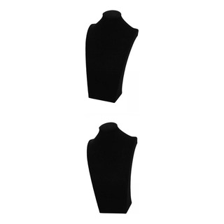 2x Collar Colgante Cadena Joyería Busto Maniquí Pantalla 2x Collar Colgante Cadena Joyería Busto Maniquí Pantalla