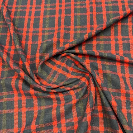 Tecido Flanela Xadrez Vermelha 1,47m Para Roupa Junina - 1m Cor Vermelho Italiano