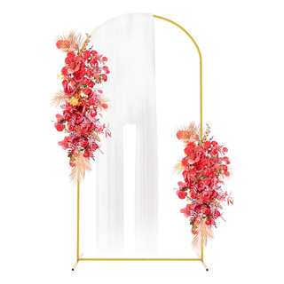 Arco De Boda De Metal Dorado De 7.2x4ft Marco Arqueado ... Arco De Boda De Metal Dorado De 7.2x4ft Marco Arqueado ...