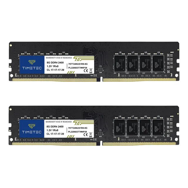 Timetec 16gb Kit(2x8gb) Ddr4 2400mhz Pc4-19200 Non-ecc