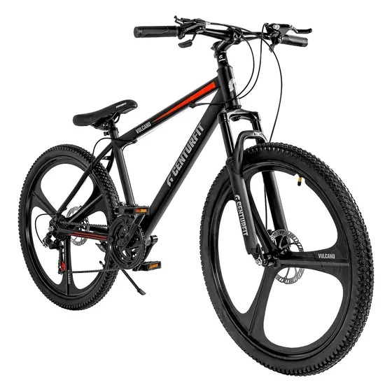 Bicicleta Montaña Rodada 26 Frenos Disco 21 Vel Cuadro Acero Color Negro Tamaño Del Cuadro Xl Centurfit