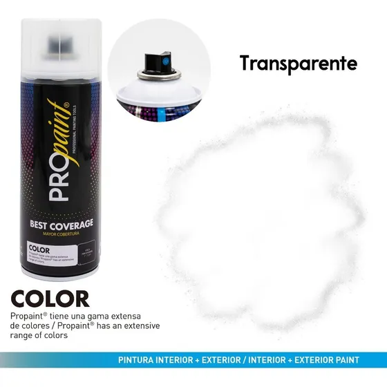 Pintura Spray Transparente  Laca 400 Ml Pro Paint