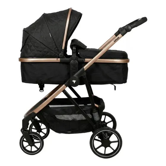 Coche Paseo Padua 2g Black Infanti Color Negro