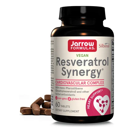 Suplemento Jarrow Formulas Resveratrol Synergy 200 Mg 60 Com