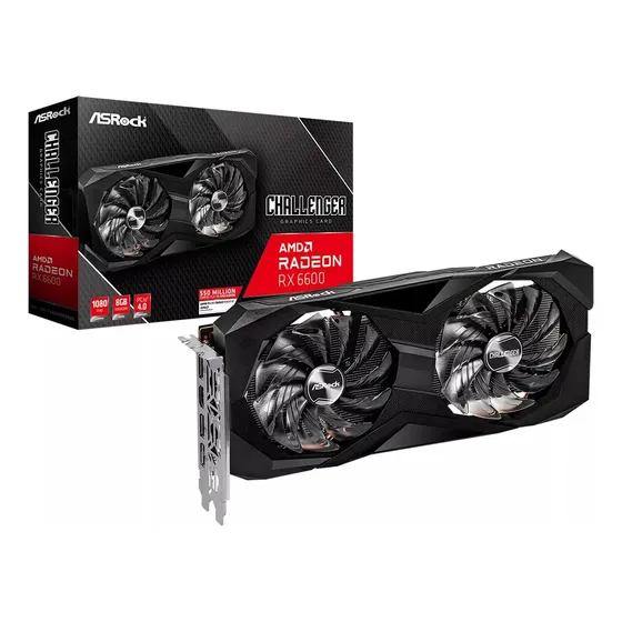 Tarjeta De Video Asrock Radeon Rx6600 Challenger D 8gb Gddr6