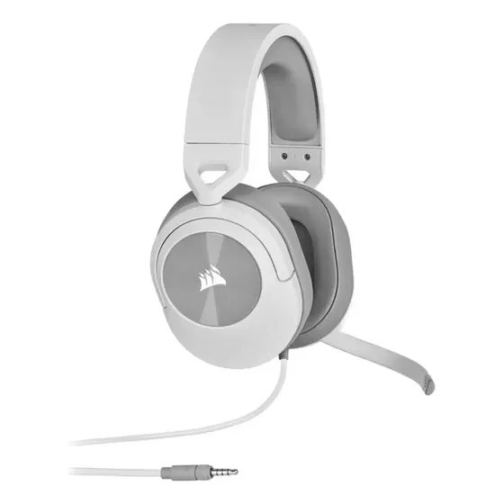 Audífonos Gamer Corsair HS55 Surround V2 Cableados, Blancos, con Micrófono