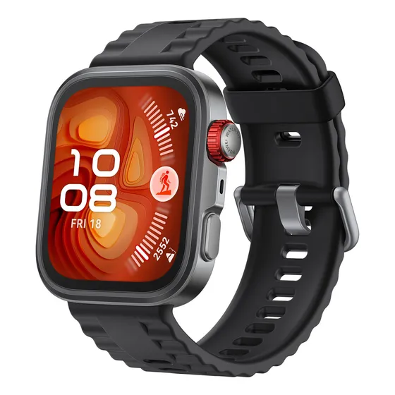 Smartwatch HUAWEI WATCH FIT 4 Pro Esportes ao Ar Livre de Nível Profissional Vidro de Safira e Titânio Mapa de Campos de Golfe Compatível com iOS e Android Preto