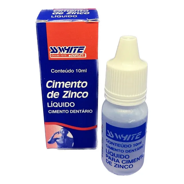 Cimento De Zinco Coroa Provisório Pivô Líquido 10ml Sswhite