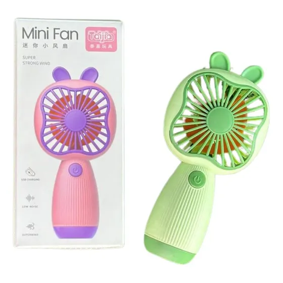 Ventilador Recargable Usb Con Diseño Compacto De Orejitas