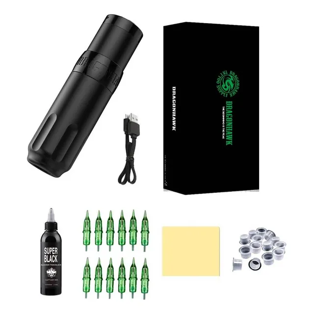 Dragonhawk X5 Kit Inalámbrico Pluma  Para Tatuar