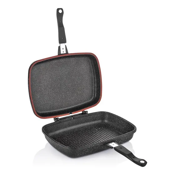 Plancha Doble Papilla 35x24 - Sarten Wok Cocina