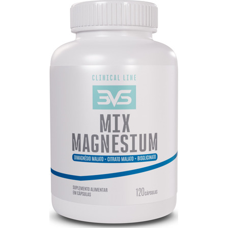 Mix Magnesium - Fórmula Avançada Com Magnésio Dimalato + Magnésio Bisglicinato + Magnésio Citrato - 120 Cápsulas Mix Magnesium - Fórmula Avançada Com Magnésio Dimalato + Magnésio Bisglicinato + Magnésio Citrato - 120 Cápsulas