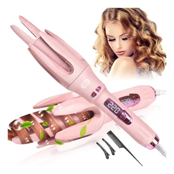 Rizador Automático Para Cabello, Ciicii Rizador De Pelo Giratorio Automático 4 Ajustes De Temperatura, Ranura Grande De 25mm, 3 Temporizadores,rizadores Profesionales Para Todo Tipo De Cabellos.