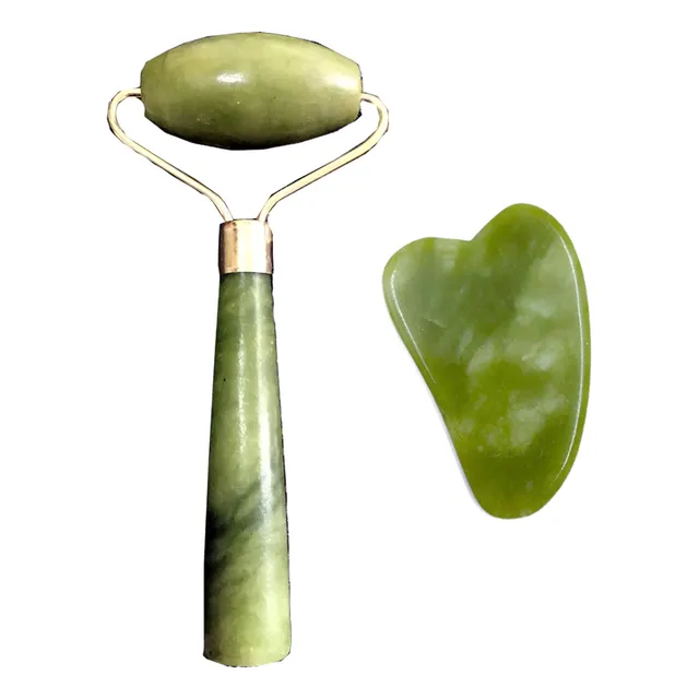 Kit Masajeador Facial De Jade