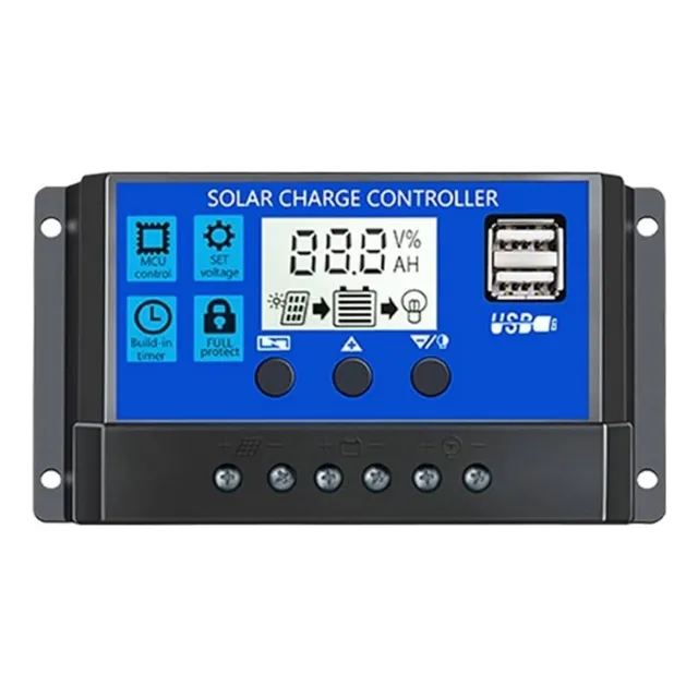 Controlador De Carga Baterias 12v/24v 60amp Dual Usb Digital