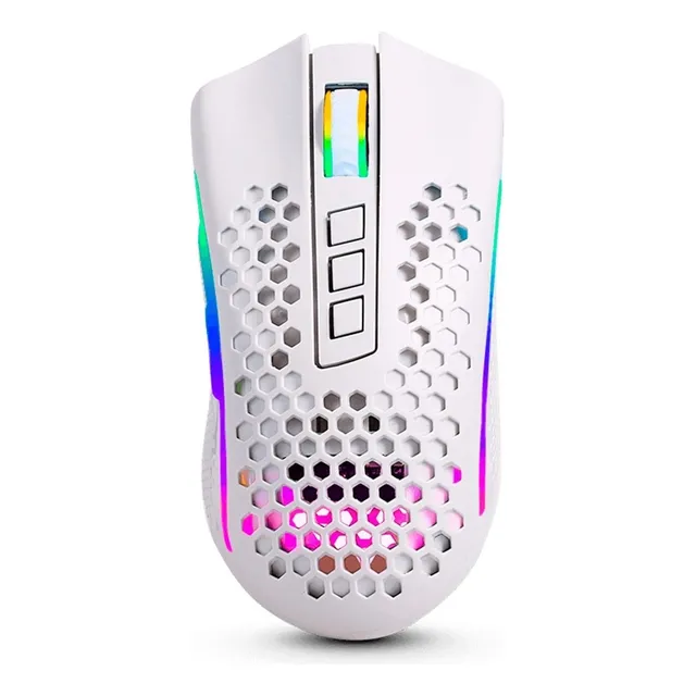 Mouse Gamer Wireless Redragon Storm Pro M808 Blanco Color White