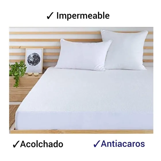 Protector De Colchón Individual Impermeable Acolchado Nuevos