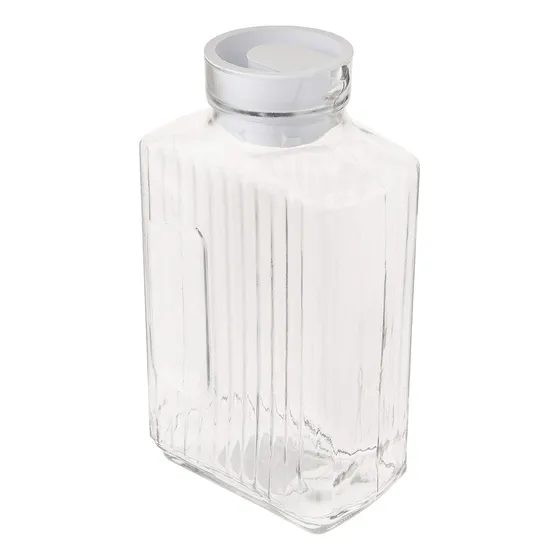 Jarra De Vidrio Con Tapa Anchor Hocking 1.5 L ¡ Nueva !