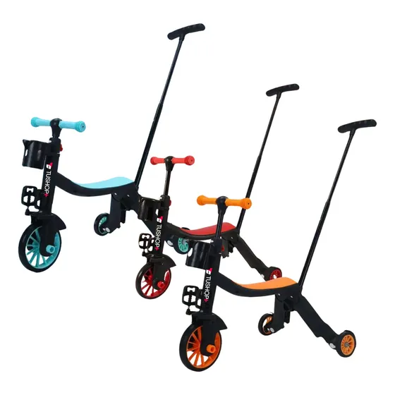 Scooter 3 En 1 Con Guia , Triciclo Monopatin