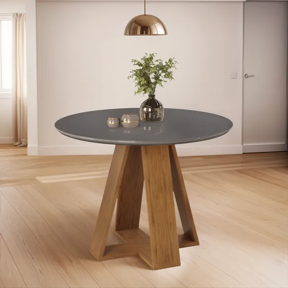 Mesa De Comedor Redonda Celeste - Rustico Hogar
