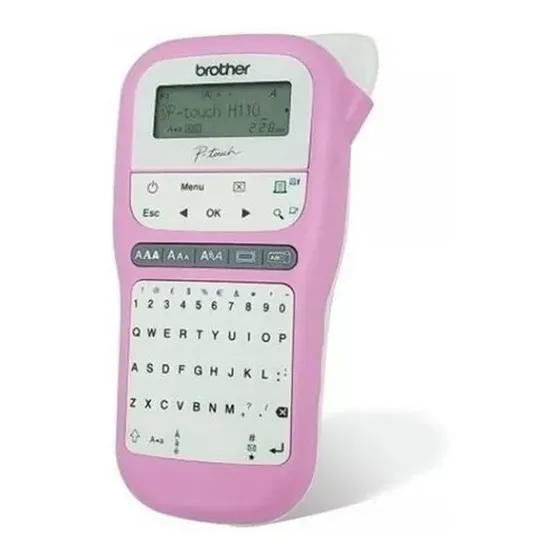 Rotuladora Brother Pt-h110 Portátil Color Rosa