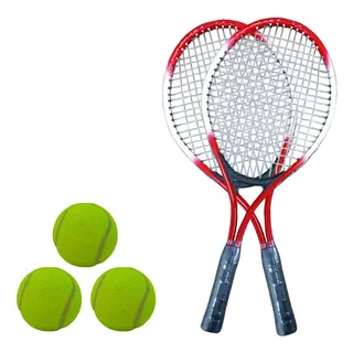 Kit De Jogo Com 2 Raquetes 3 Bola E Bolsa Esporte Cor Vermelho Kit De Jogo Com 2 Raquetes 3 Bola E Bolsa Esporte Cor Vermelho