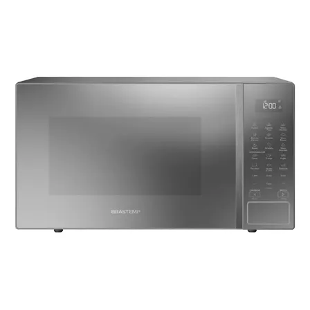 Micro-ondas 32 L Com Menu Gourmet Bms46ar Cinza Brastemp 220v