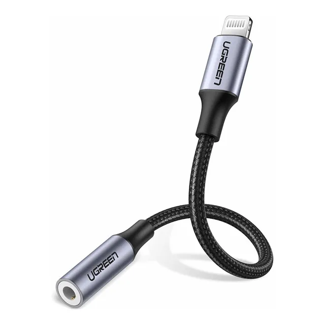 Adaptador Mfi Ugreen Headphones Para iPhone Lightning A 3.5m