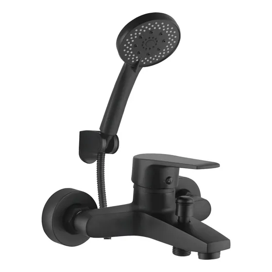 Llave Monomando Tina Ducha Notte Acabado Mate Color Negro