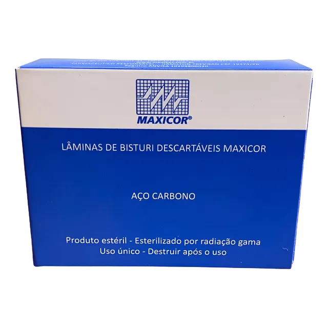 Lâmina De Bisturi Descartavel Nº10 Nº15 N°20 Nº21 C/100