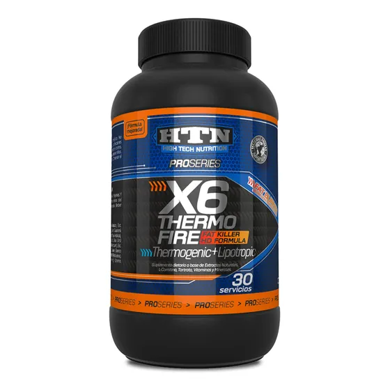 X6 Thermo Fire 120 Caps Htn Pro Series Quemador Termogenico