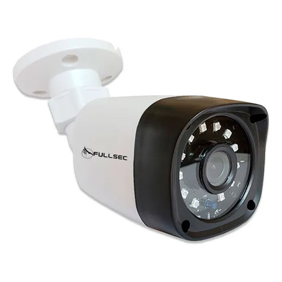 Camera Bullet Full Hd 1080p 18x Leds 2.8mm Plástico Cor Branco