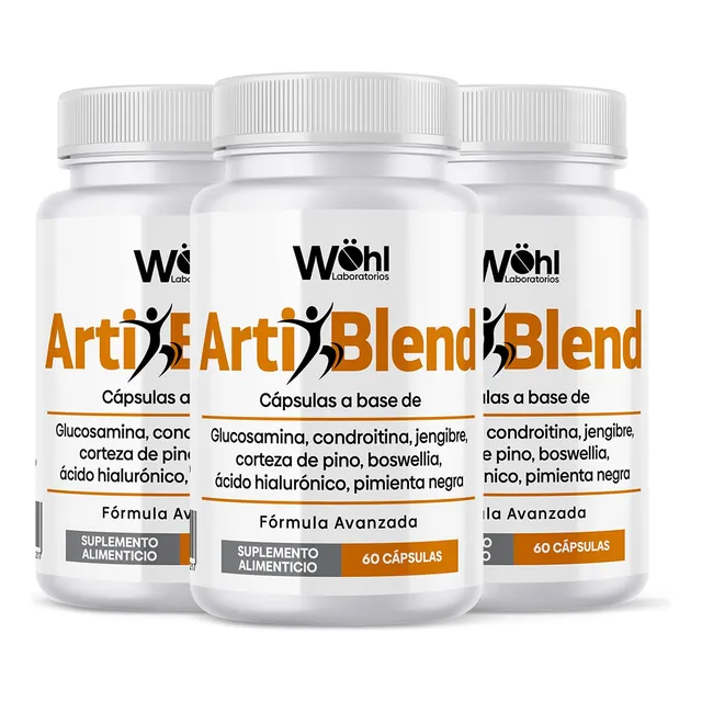 Pack 3 Artiblend Wöhl Articulaciones Glucosamina Condroitina