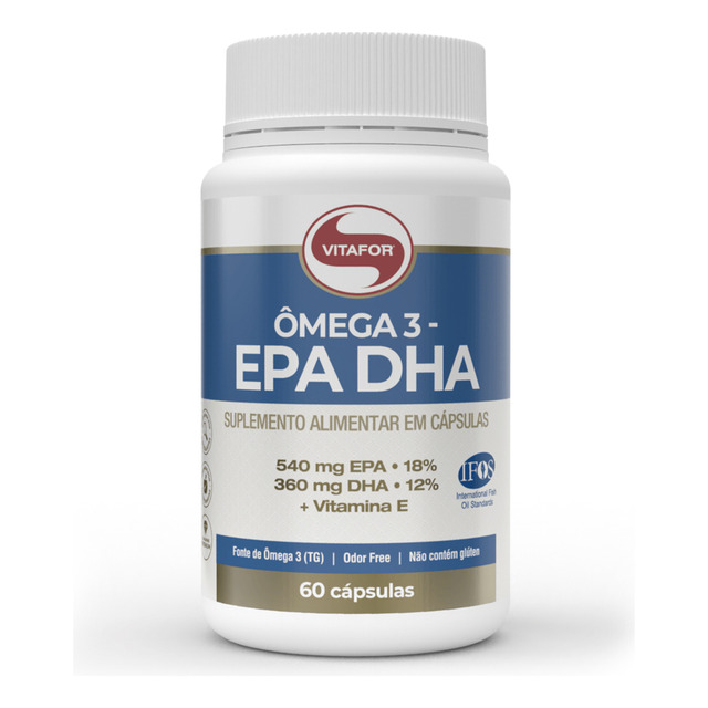 Ômega 3 Epa Dha 60 Cápsulas Vitafor Ômega 3 Epa Dha 60 Cápsulas Vitafor
